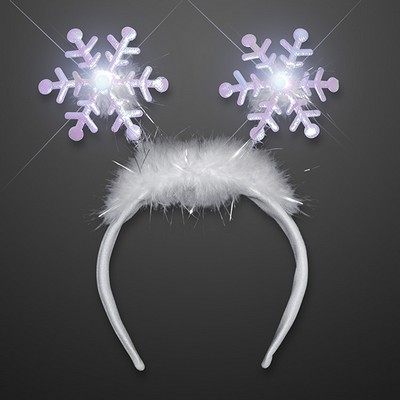 Flashing Snowflakes Head Boppers - BLANK